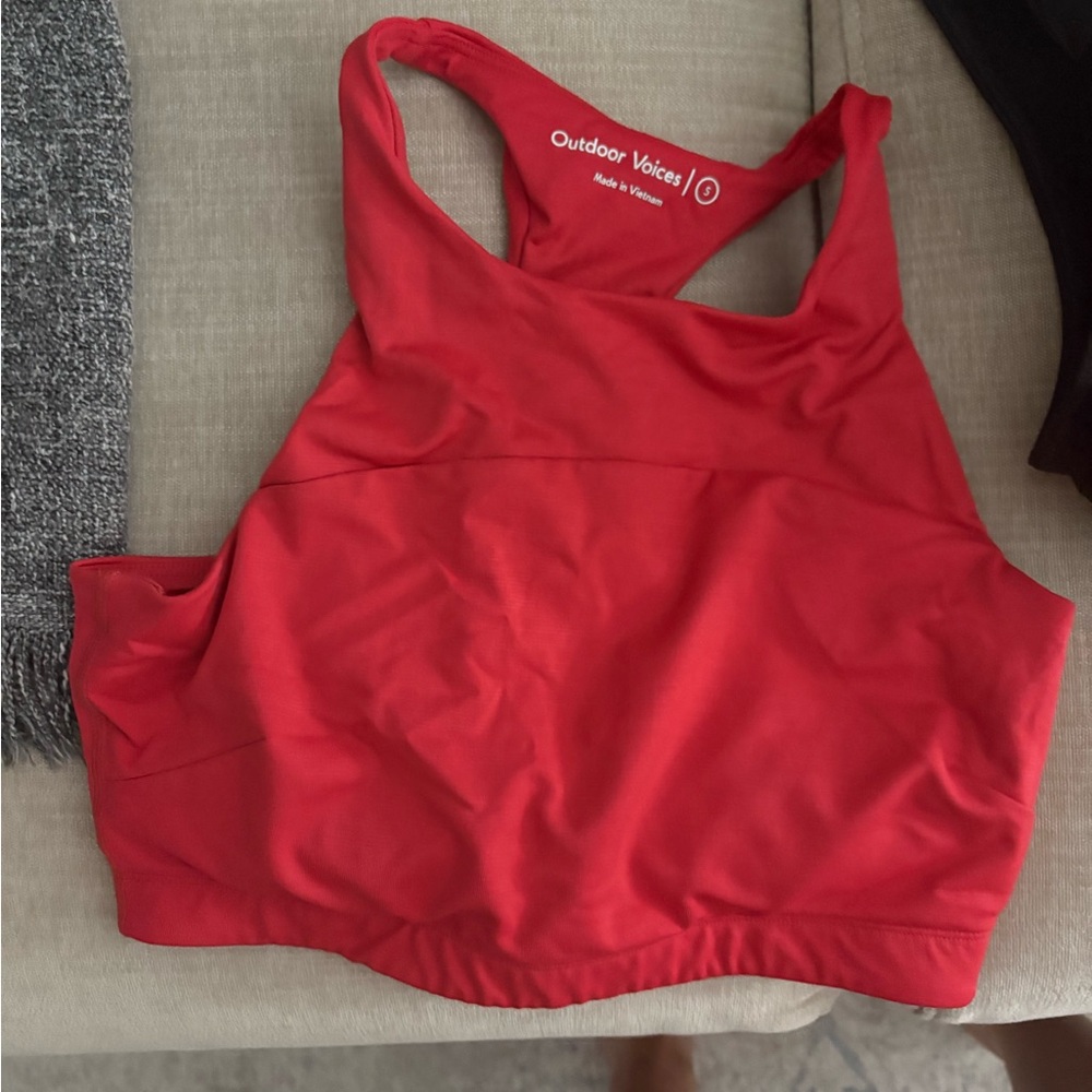 Outdoor Voices Vibrant Red Sports Bra